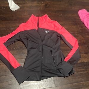 PINK grey and pink full zip